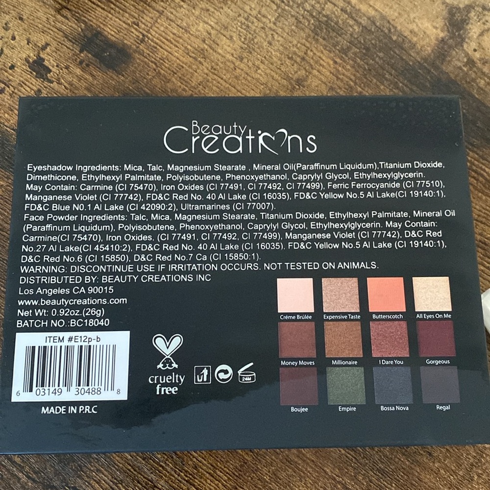 5 for $25/Beauty Creations Mini Pro Palette Vol 2 - Picture 5 of 5